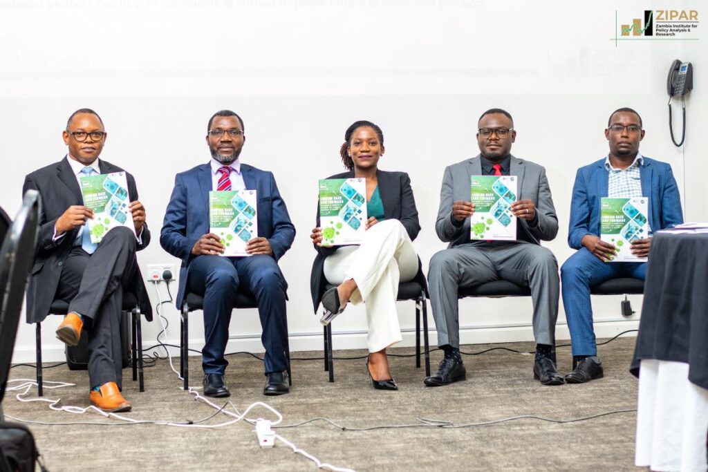 ZIPAR representatives presenting a research publication